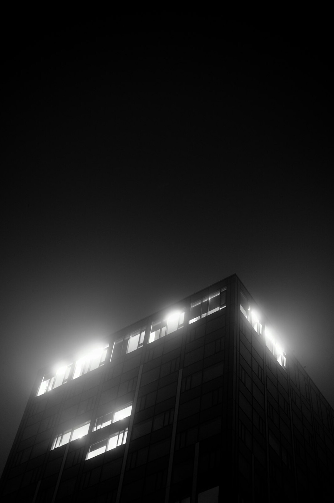 Modern glass office building exterior